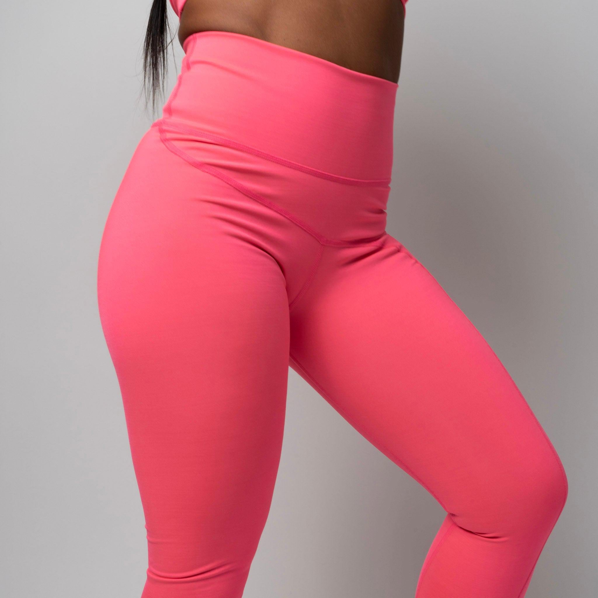 Seam detail workout legging  Neon Pink – Up10 activewear