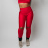 Knee cut out legging | Red
