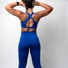 Twisted cut-out legging | Royal blue.