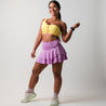  Lilac purple tennis skirt with built-in shorts 