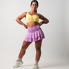  Lilac purple tennis skirt with built-in shorts 