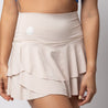 Sand Beige Tennis Skirt with built-in Shorts |  - Up10 activewear