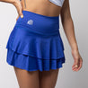 Royal blue tennis skirt with built-in shorts 