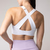 High Impact Zip Front Sports Bra | White - Up10 activewear