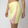 Two-Tone Sport Biker Shorts | Pastel Yellow-Pink - Up10 activewear