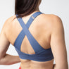 High Impact Zip Front Sports Bra | Indigo Blue - Up10 activewear