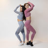 Long Sleeve Workout Crop Top | Dusty Pink - Up10 activewear