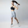 One Shoulder Strappy Backless Sports Bra | Black - Up10 activewear