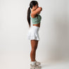 Tennis skirt with built-in shorts | White