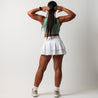 Tennis skirt with built-in shorts | White